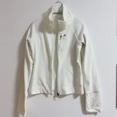 adidas フリースジャケット ホワイト