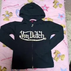 Von Dutch パーカー ブラック ゴールドロゴ