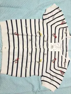 ウィルセレクション 新品 半袖 ボーダー トップス カーディガン