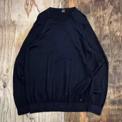 HUGO BOSS ニット セーター シルク ウール 無地 ノームコア シンプル