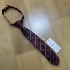 新品未使用☆コムサイズム　エンジ　ロイヤルクレスト柄ネクタイM