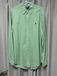 90’s ラルフローレン　ギンガムチェックシャツ