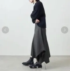 MARW UNITED ARROWS アシンメトリースカート