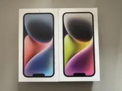 Apple iPhone 14 128GB ブラック/ホワイト空き箱2個