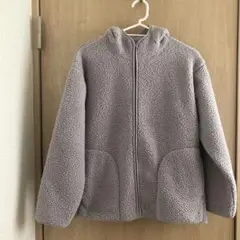 無印良品　レディース　モコモコ　ジャンバー　アウター　Mサイズ　ライトグレー