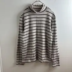 無印良品 MUJI ストレッチフライス編み ハイネック Ｔシャツ M