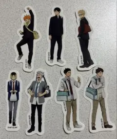 ハイキュー スシローコラボ　ダイカットミニステッカー 及川徹　月島蛍　孤爪研磨