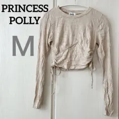 PRINCESS POLLY 【Ｍ】クロップド　長袖トップス ベージュ AU10