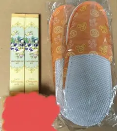 【2個セット】ディズニーランドホテル アメニティ 子ども用 スリッパ&ハブラシ