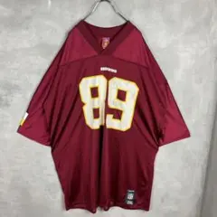 NFL ワシントン・コマンダース フットボールシャツ ゲームシャツ 赤のサムネイル