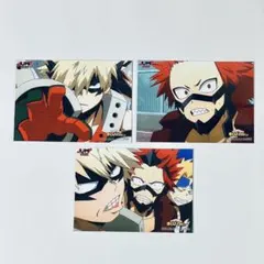 ヒロアカ 爆豪 切島 ジャンプショップ ブロマイド 紙類 2L版 3枚セット