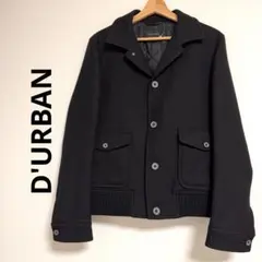 D'URBAN ダーバン メンズ ウールジャケット LL 黒 美品 日本製 秋冬のサムネイル