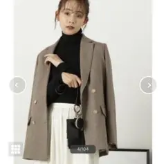 N.NBB ダブルブレストテーラードジャケット ブラウン M