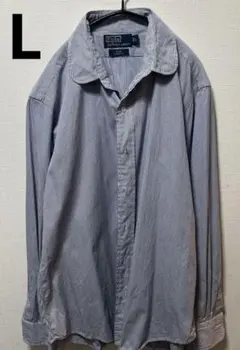 Polo by Ralph Lauren 長袖シャツ L ストライプ