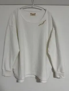 Kahiko Aloha刺繍 ホワイト長袖Tシャツ