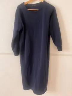 ネイビー 長袖 ワンピース Mサイズ※12/31まで