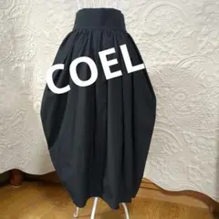 美品COELハイウエスト バルーンスカート ブラックのサムネイル