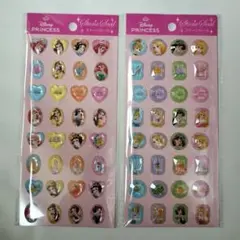 ディズニー　プリンセス　ストーンシール　全2種