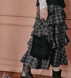 mystywomanスエードバケットバッグ　ブラックのサムネイル