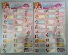 Disney プリンセス お名前シール 2シート