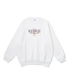 KEBOZ ホワイト スウェット トレーナー LARGEのサムネイル