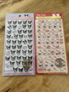 ボンボンドロップシールミニ　サンリオ　ハローキティ　クロミ　2種