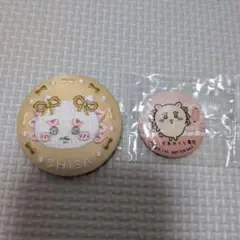 ちいかわ シーサー 缶バッジ 刺繍バッジ 2点セット