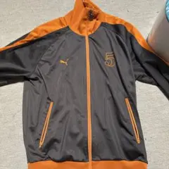 Puma ジップアップジャケット ブラック/オレンジ
