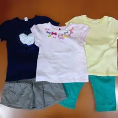 女の子 夏物 まとめ売り 130①のサムネイル