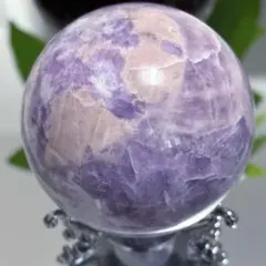 激レア 高品質 パープルマイカ スフィア 6.1cm 可愛い 紫