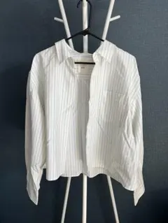 UNIQLO JWANDERSON 緑ストライプシャツLサイズ