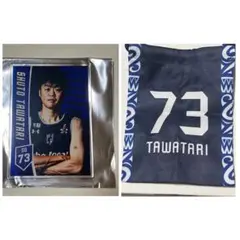 福井ブローウィンズ　田渡修人　アクリルトレーディングカード　巾着セット