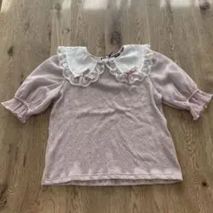 レース付きチュールトップス