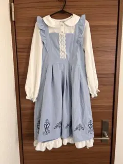 未使用　axes femme kids ワンピース　水色　150