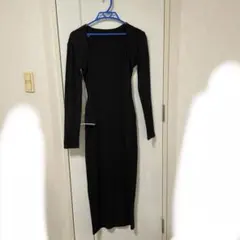 タイトロングワンピース　黒