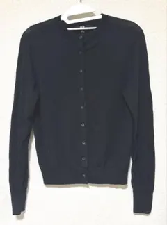 UNIQLO メリノクルーネックカーディガン　ブラック　Sサイズ