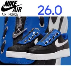 【新品26cm】NIKE エアフォース１'07 シュラウド ブラック/ブルー
