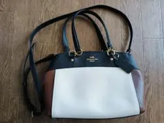 COACH ショルダーバッグ ホワイト ブラック ブラウン