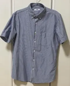 新品【ユニクロ】半袖　ストライプ　カッターシャツのサムネイル