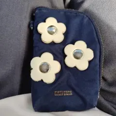 MARY QUANT ポーチ ネイビー デイジー