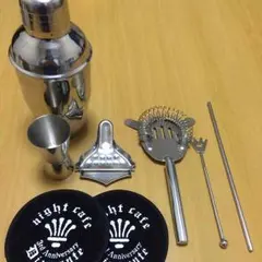 カクテルシェイカー 6点セット+コースター