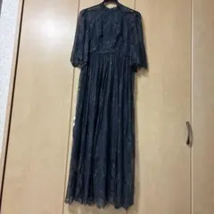 GIRL ダークグレー レースドレス Mサイズ
