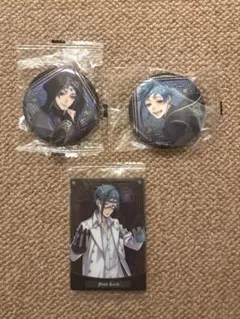 ツイステ　缶バッジ　ジェイド、フロイド