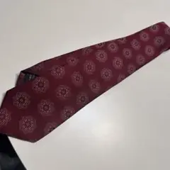 GHERARDINI バーガンディ花柄ネクタイのサムネイル