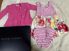 Ralph Lauren 花柄ドレス カーディガンセット 2M
