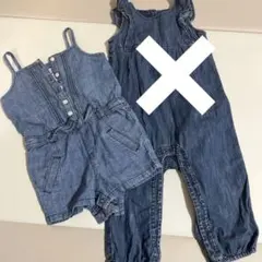 デニムロンパース、おまけオールなし