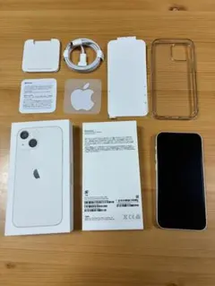 【美品】iPhone 13 mini スターライト128GB SIMフリー箱あり