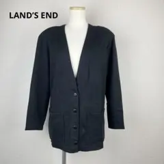 LAND’S END ジャケット　ブラック 綿100％