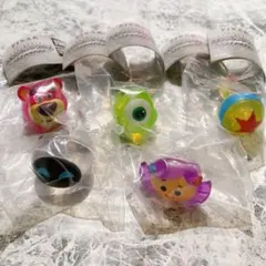 ピクサーキャラクター ファッションリング ロイヤルクリア 5種セット
