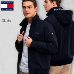 トミーヒルフィルガー ナイロンジャケット ブルゾン 黒 XL